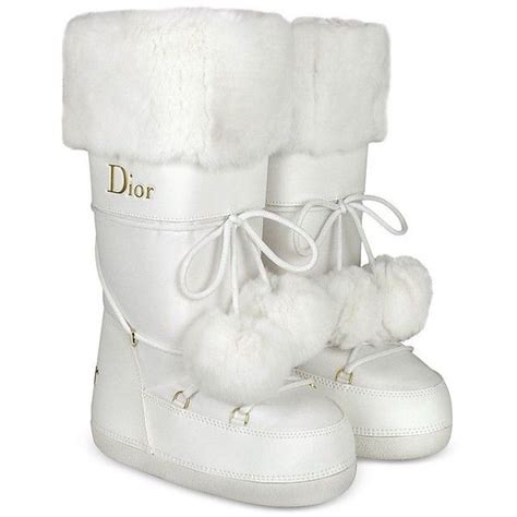 dior white winter boots|christian Dior winter boots.